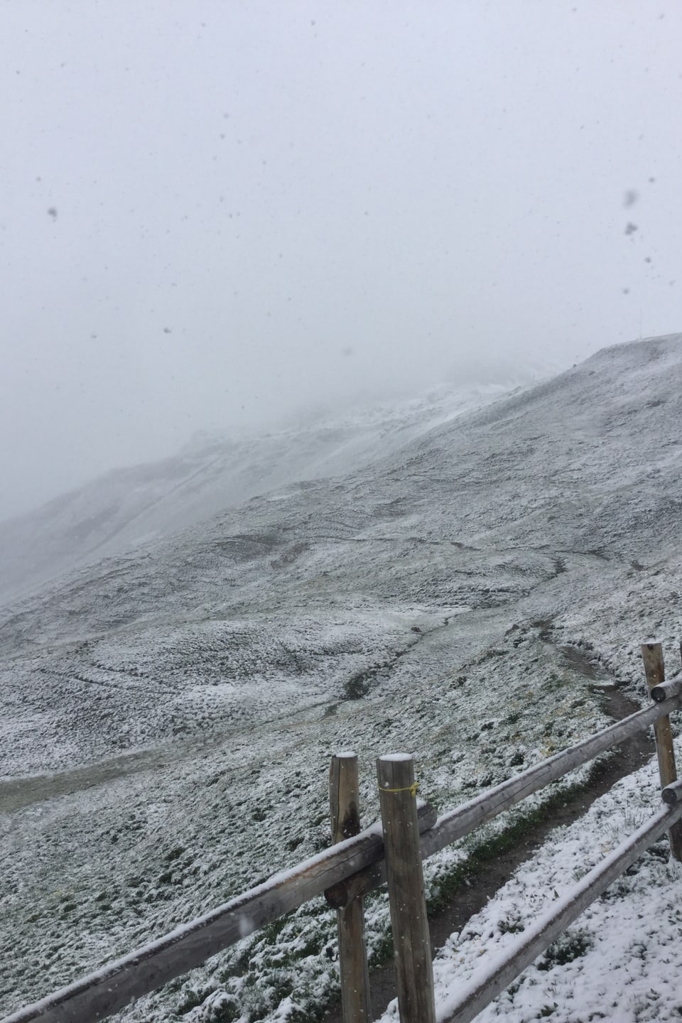 Am 20. Juni gab es Schnee in Ftan im Unterengadin.