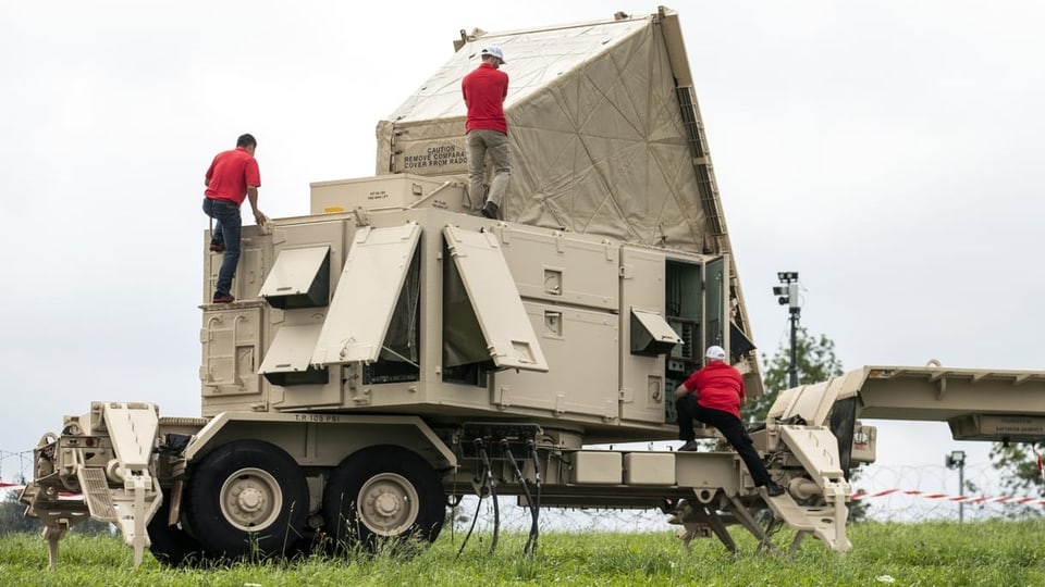 Radar des Luftverteidigungssystems Patriot.