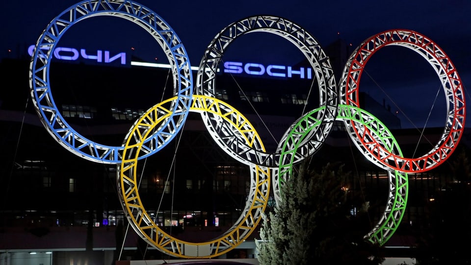 Die Ringe der Olympischen Spiele.