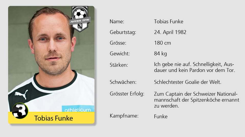 Macht auch auf dem Fussballplatz eine gute Figur: Spitzenkoch und Hobby-Kicker Tobias Funke.