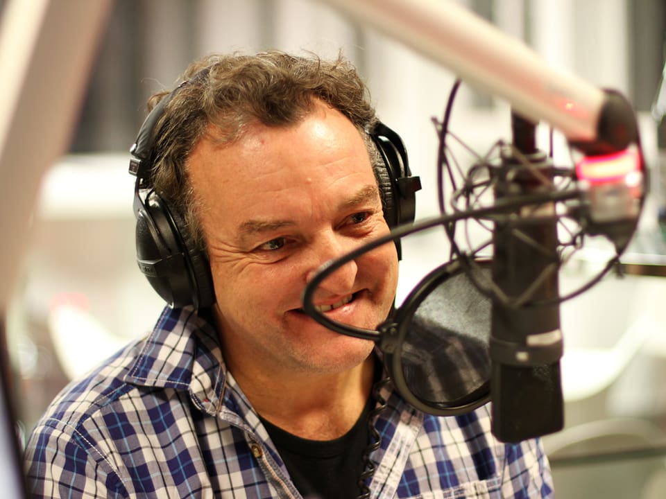 Marco Rima im Radiostudio.
