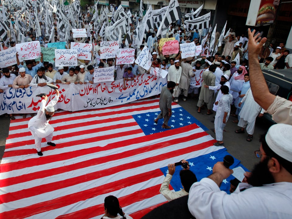 Proteste gegen die USA, April 2012 in Karachi