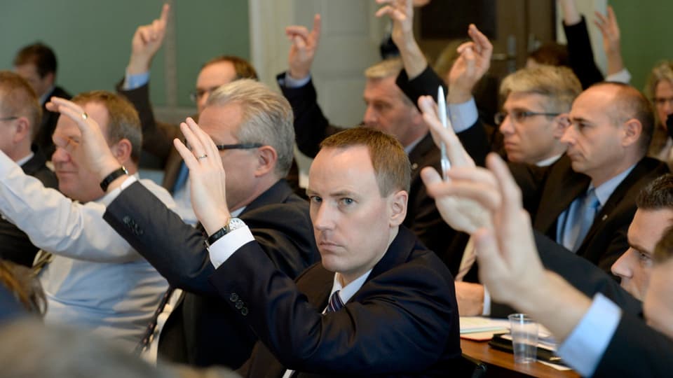 Markus Hürlimann im Zuger Kantonsrat.
