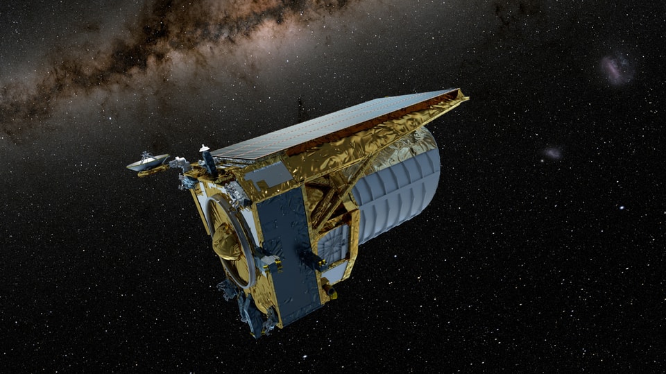 Die Sonde «Euclid» in einer Visualisierung der ESA. 