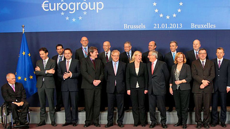 Gruppenfoto der Finanzminister.