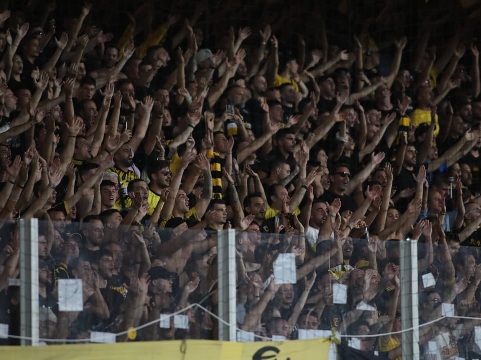 Fans von AEK Athen.
