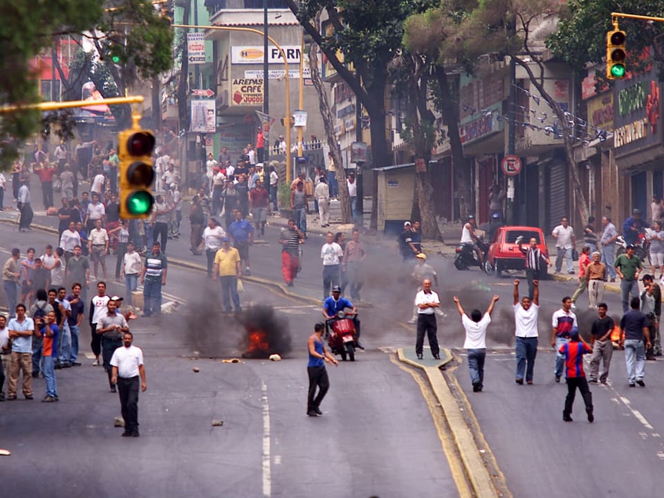 Strassenschlacht in Caracas