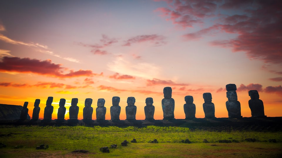 Rapa Nui Statuen