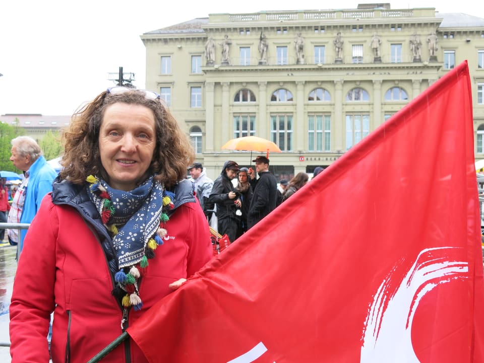 SP-Grossrätin und Präsidentin des Gewerkschaftsbunds Stadt Bern und Umgebung, Beatrice Stucki. 
