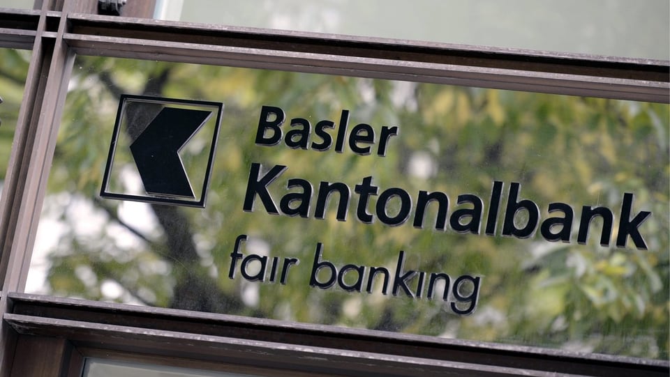 Ein Schild einer Kantonalbank