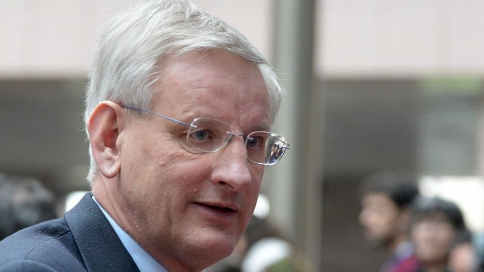 Der schwedische Aussenminister Carl Bildt. 