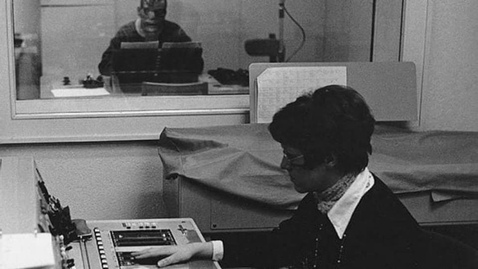 Radioszudio Bern um 1971.