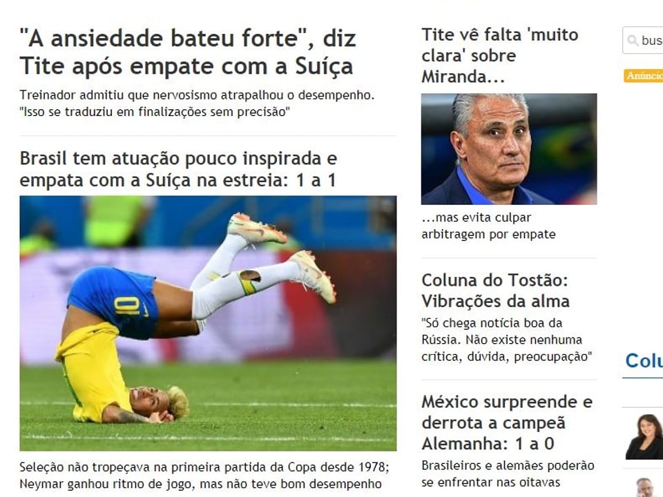 Schlagzeilen des Jornal do Brasil