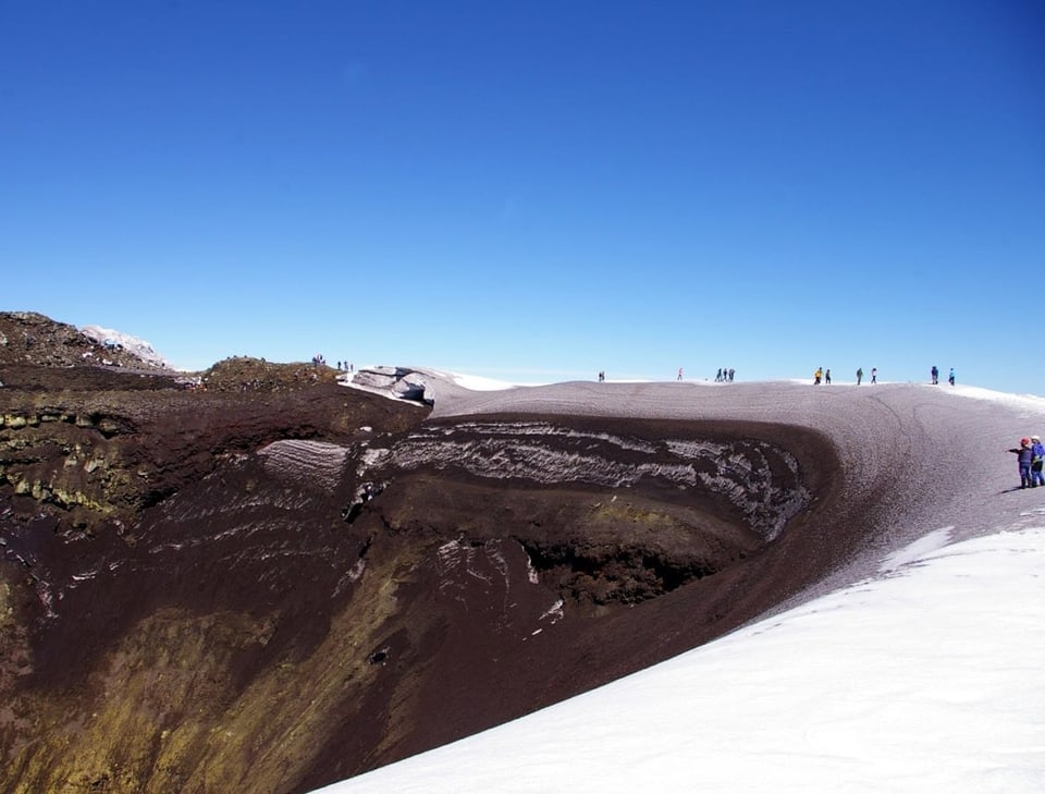 Kraterrand vom chilenischen Vulkan Villarrica