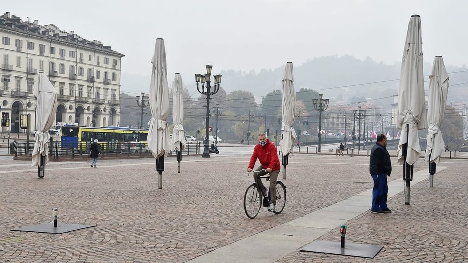 Ausgestorbene Innenstadt in Turin