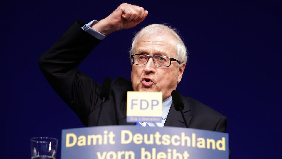 Der deutsche FDP-Fraktionschef Rainer Brüderle.