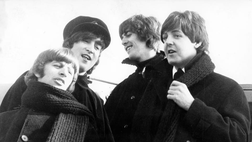 Die Beatles 1965 – von links nach rechts: Ringo Starr, John Lennon, George Harrison und Paul McCartney. 