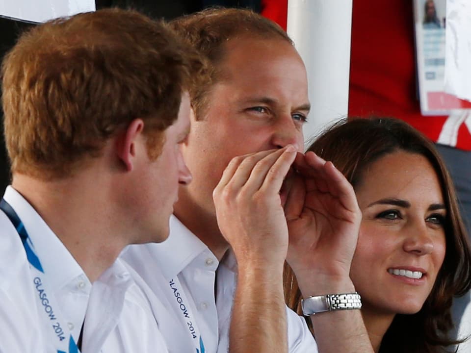Prinz Harry, Prinz William und Herzogin Catherine