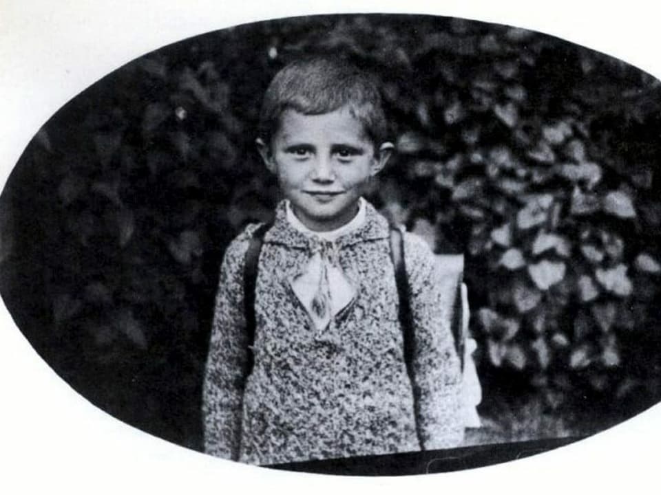 Joseph Ratzinger als Schuljunge.