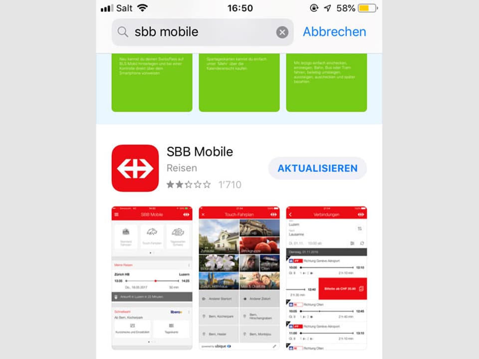 Digitales GA und Halbtax - Swisspass gibts jetzt auf dem Handy ...