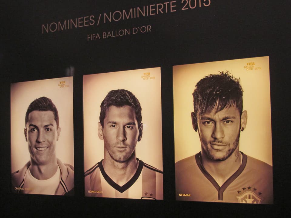 Portraits der drei nominierten Fussballer