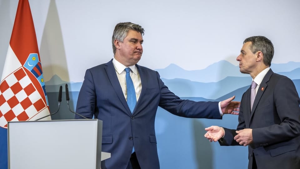 Zoran Milanovic und Ignazio Cassis