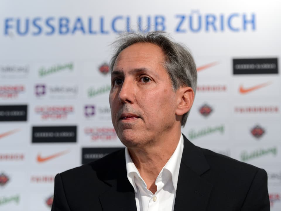 Marco Bernet bei einer Pressekonferenz des FCZ im Jahr 2013.
