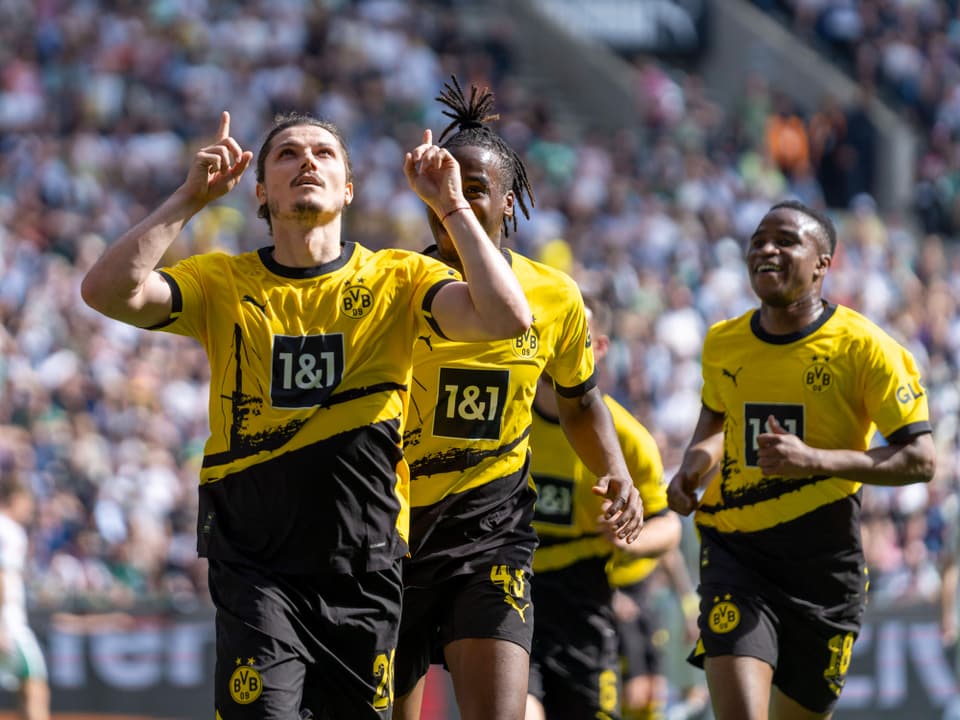 Marcel Sabitzer nach dem 2:0 für Dortmund. 