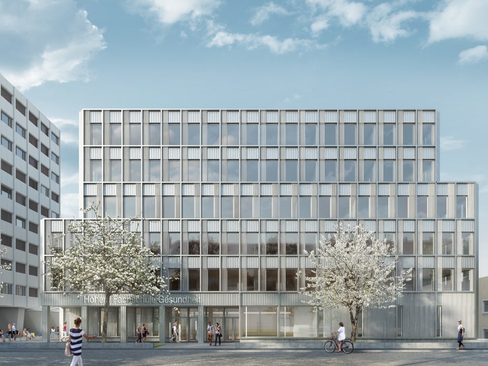 Der Neubau der Höheren Fachschule Gesundheit Zentralschweiz wird 2019 eröffnet. 
