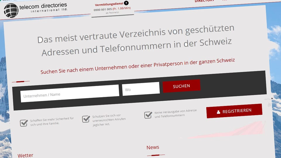 Rechnungen von «telecom.directory»: Polizei ermittelt