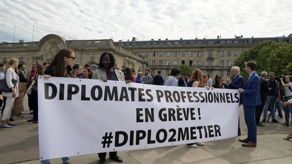 Französische Diplomaten streiken gegen Reformpläne von Macron