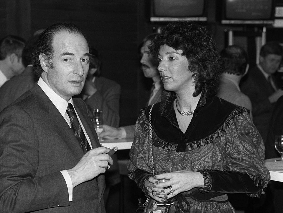 Der Geschäftsmann Marc Rich mit Gattin Denise am European Management Symposium 1985 