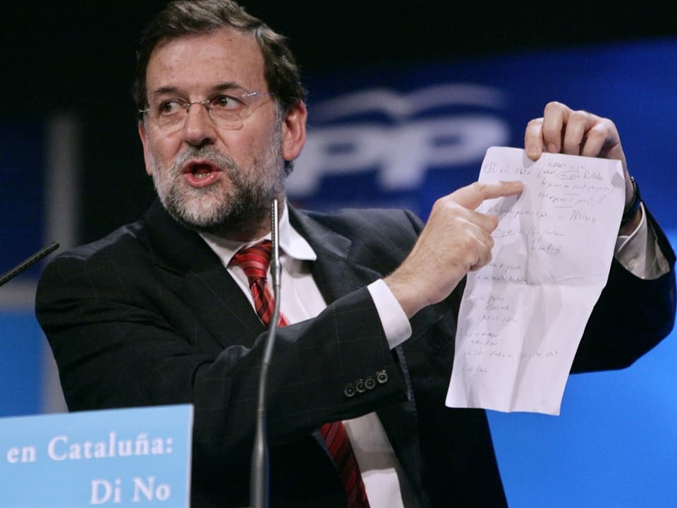 Mariano Rajoy während einer Rede im Juni 2006.