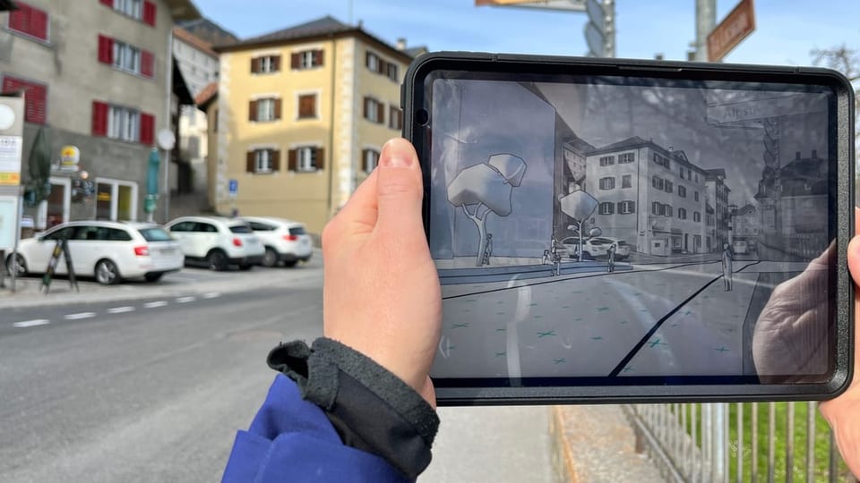 Tablet mit Augmented Reality.