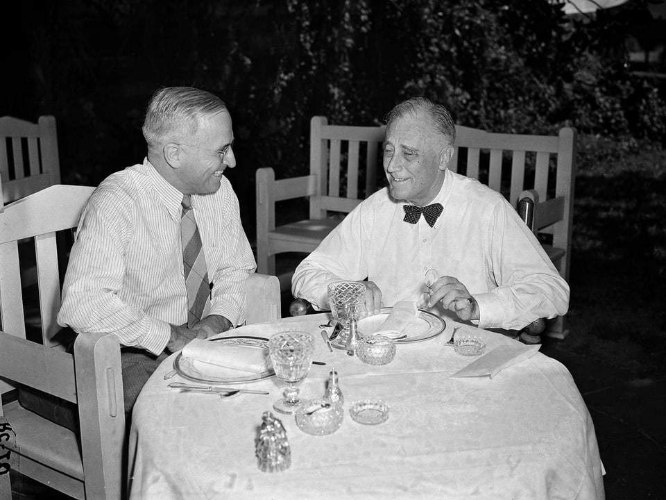 Franklin Roosevelt und sein Nachfolger Harry Truman.