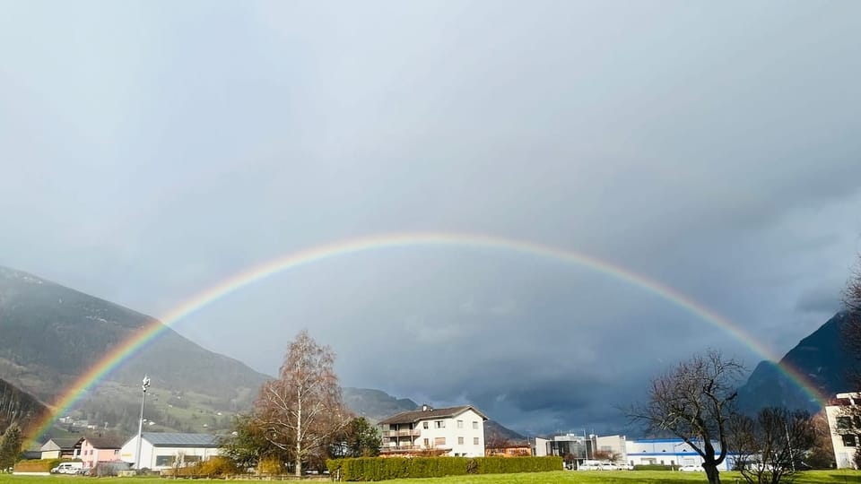 Regenbogen über Vilters.
