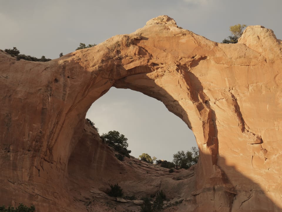 Das Wahrzeichen der Navajo-Hauptortes Window Rock