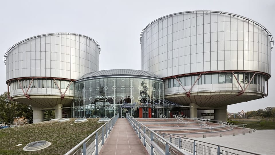 Gebäude des Europäischen Gerichtshof für Menschenrechte.