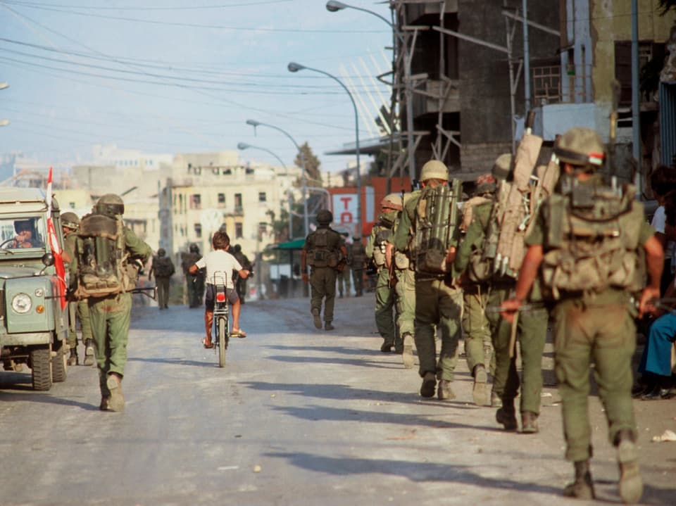 Israelische Soldaten in West-Beirut