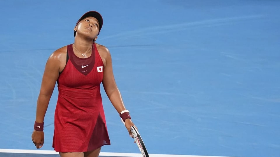 Nagina medaglia als gieus olimpics da chasa per Naomi Osaka. Nagina medaglia als gieus olimpics da chasa per Naomi Osaka.