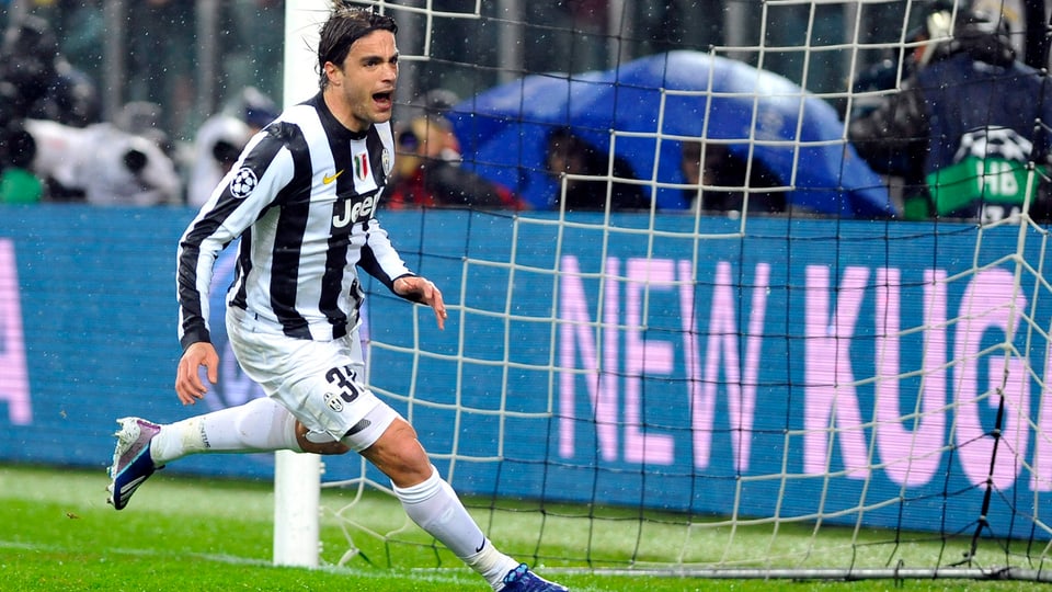 Alessandro Matri bringt Juventus im Rückspiel in der 24. Minute in Führung. 