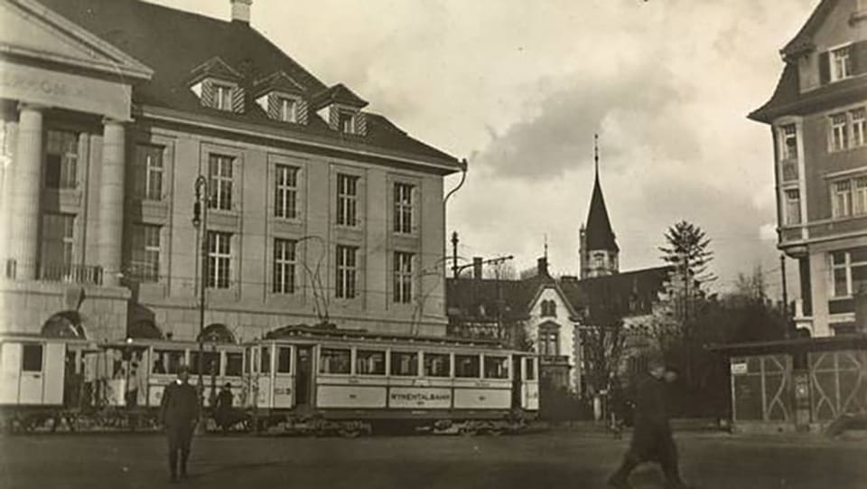 So sah der Bahnhofplatz 1918 aus