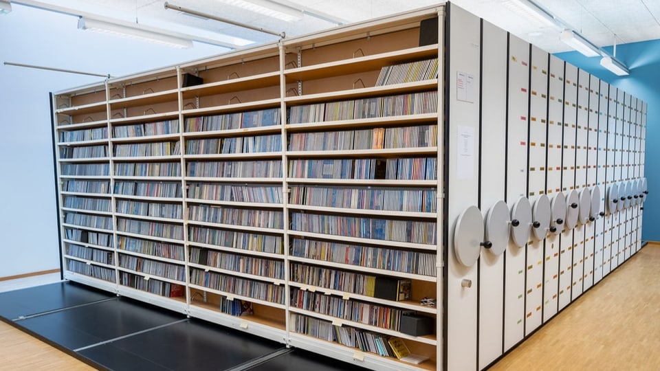 Schallplattenarchiv Studio Brunnenhof Zürich – Das CD-Archiv in der Kompaktus-Anlage