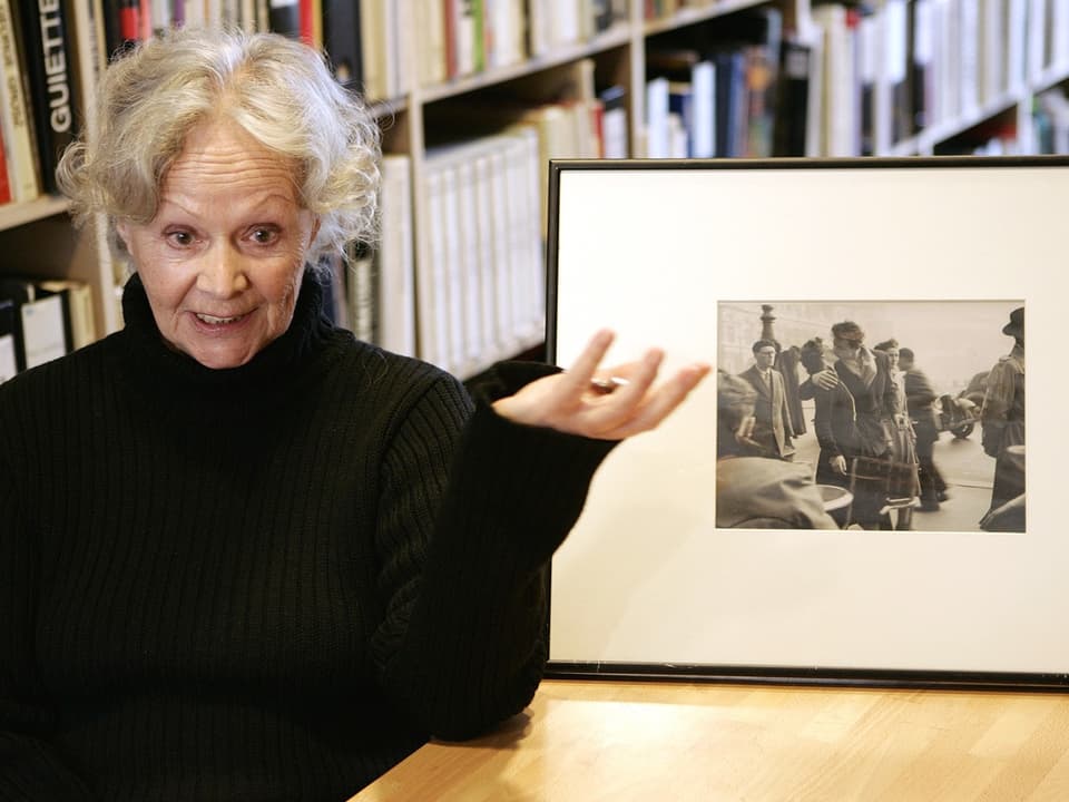 Françoise Bornet mit ihrem berühmtesten Bild