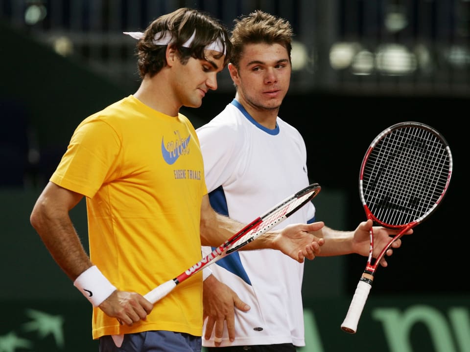  Federer und Wawrinka 2005