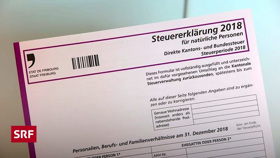 Steuererklärung: Freiburg verdient mit Verlängerung Millionen - Regionaljournal Bern Freiburg ...