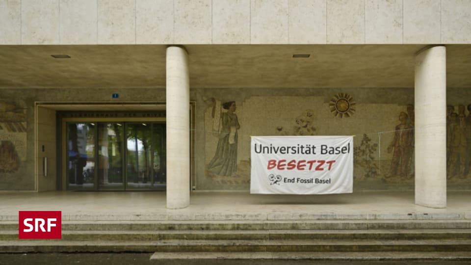 «End Fossil» besetzt Uni Basel Regionaljournal Basel Baselland SRF