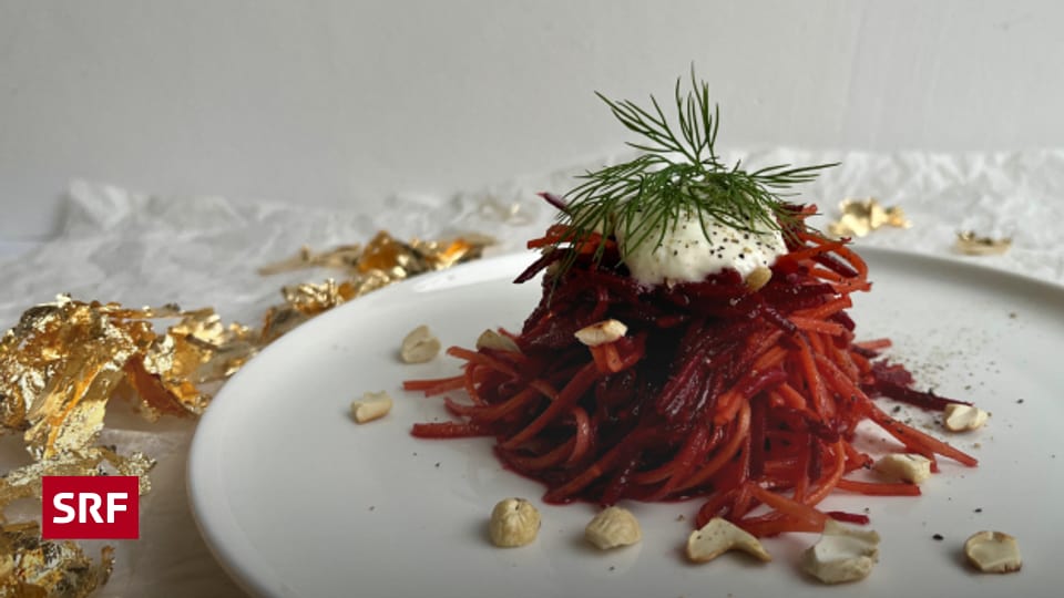 Stressfrei kochen an Weihnachten Rohe Rande und Rüebli mit gerösteten