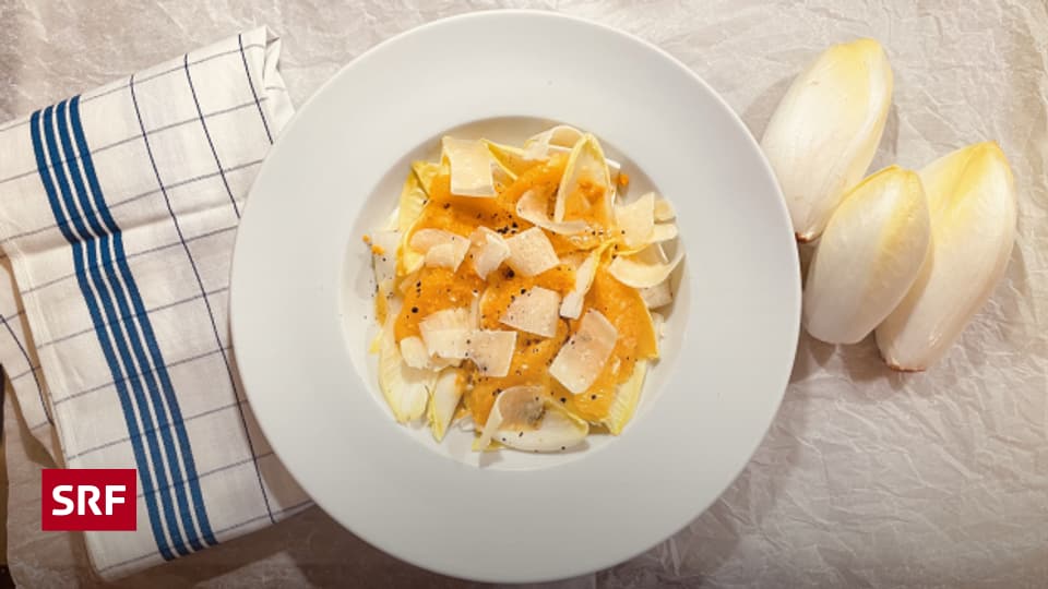 Brüsseler mit Orangenfilets und einem Misodressing - A point - SRF