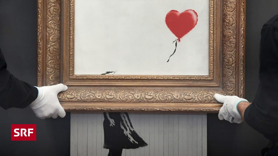 Heute vor 5 Jahren BanksyBild wird geschreddert Tageschronik SRF